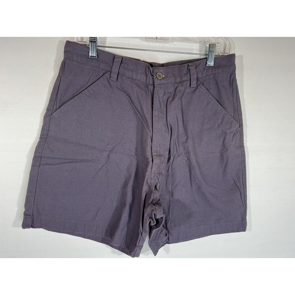 Hudson Trail Outfitters Camp Shorts Womens 12 Plum Cotton Outdoor Gorpcore